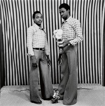 SIDIBÉ, MALICK (1936- ) Group of 3 portraits of Malian subjects. Silver prints, 24x24 inches